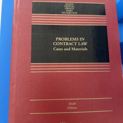 Problems In Contract Law Cases And Materials Tenth Edition AND Rules Of Contract Law 2019