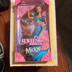 Jewel Hair Mermaid .. Midge Doll