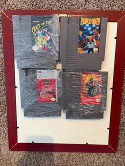 4 NES Cartridges Display Frame Set