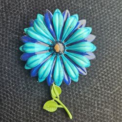 Vintage Painted Flower Pins