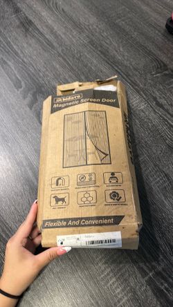 Magnetic screen door