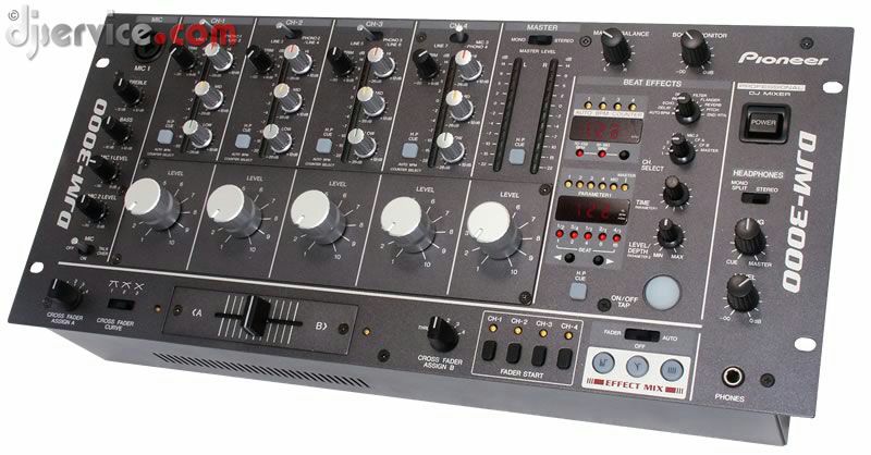 Pioneer DJM 3000 mixer with rotary knobs and original faders and 