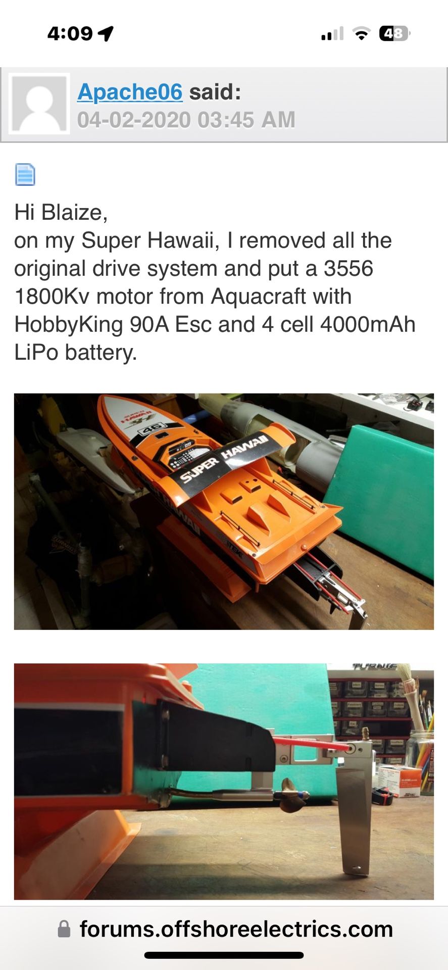 Super Hawaii Rc Boat