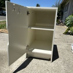 Dual Storage Cabinet All White