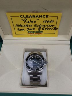 2002 Rolex Submariner Stainless Steel Black Face