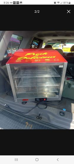 Benchmark USA 51048, 23" Countertop Pass-Thru Heated Display Case w/ 3 Shelves
