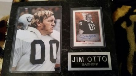 Jim Otto Auto card with photo