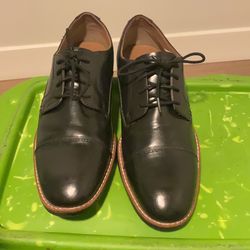 Steve Madden Men's Dress Shoes Black Size 9 Leather Lace Up