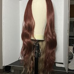 Wig 825092 You Will Love This Wig If You Like Red And BLONDE MIX