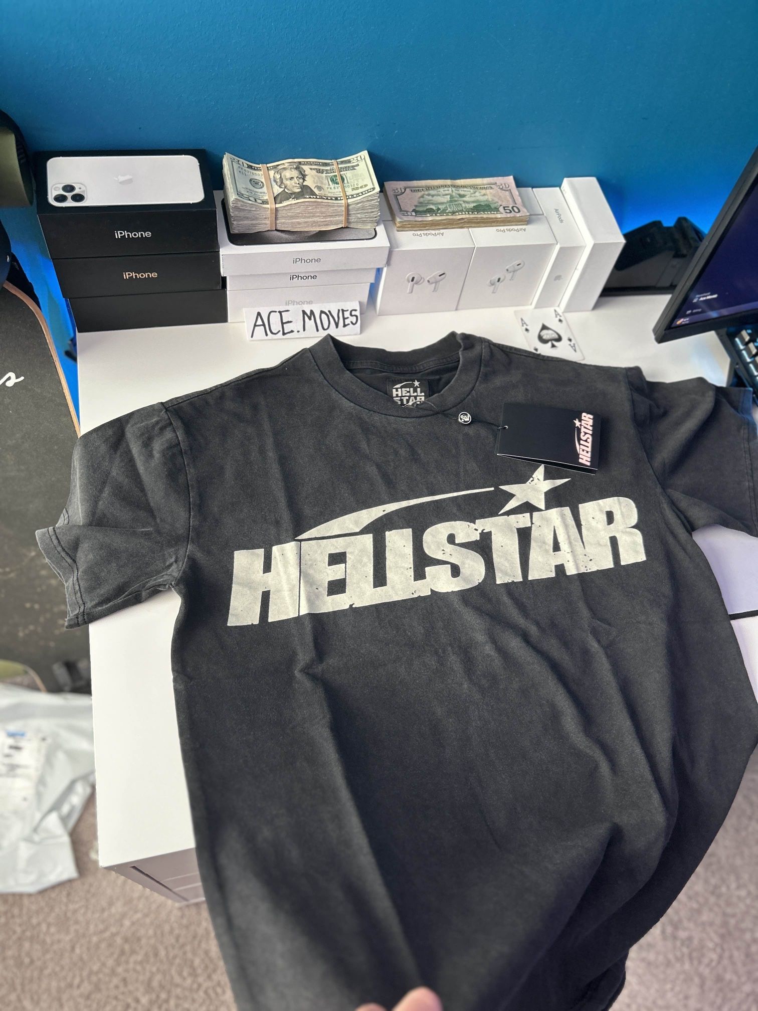 Hellstar T-shirt Grey