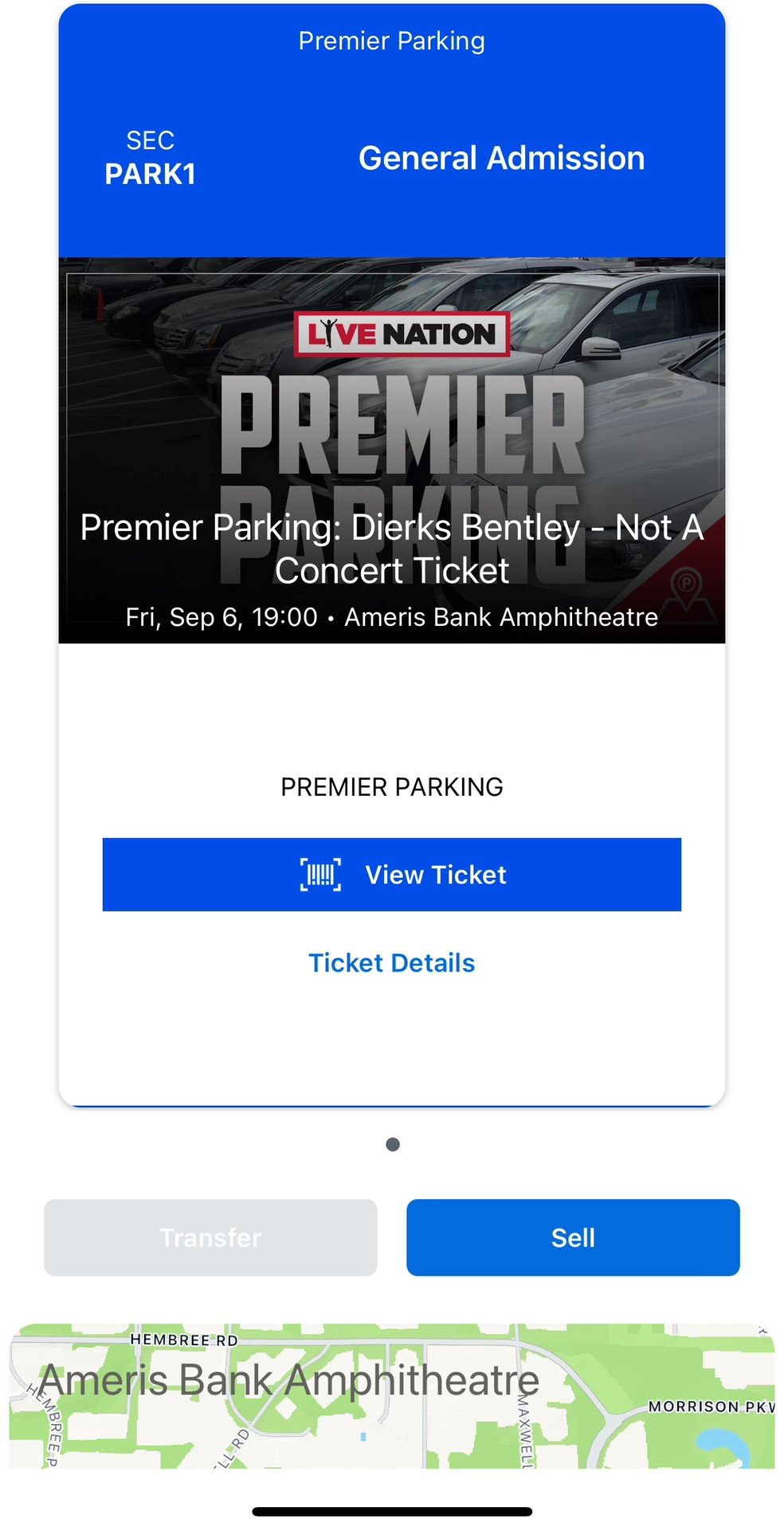 Dierks Bentley @ Ameris Amphitheater 6 Sept