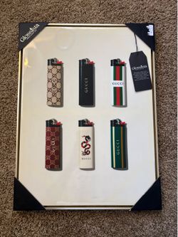 Glossista Gucci Lighter Framed Wall Art Poster 18x24