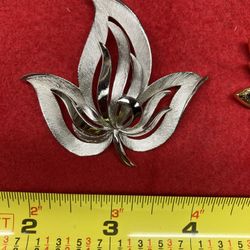 Trifari Leaf Brooch