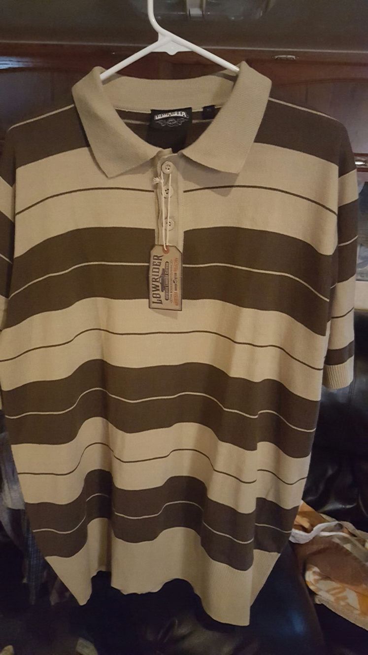 Nwt Cholo Polo/Charlie Brown shirt Authentic Lowrider Brand szxl