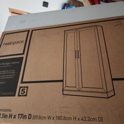 Brand New  Real Space Deep Storage Cabinet Never Opened Asking 240 OBO