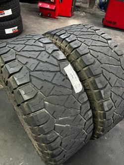 2 USED LT 351250R18 NITTO RIDGE GRAPPLER 10 ply tires installed and balance for $120 351250R18 35 12.50 18 35 x 12.50 R 18 3512.50R20 35 12.50 R 18 3