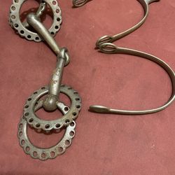 Vintage or Antique Riding Spurs And Horse Bite
