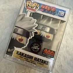 Funko Pop! Naruto Shippuden Kakashi Hatake 1199 Limited Glow Chase AAA Anime Exclusive