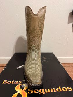 Snake cowboy boots botas de piel