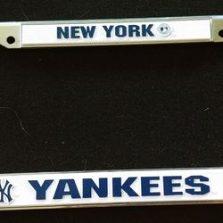 NY Yankees License Frame