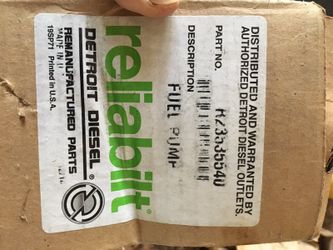 Detroit diesel fuel pump