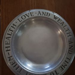 Health Love Wealth Plate