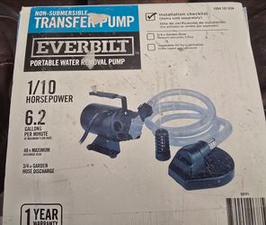 Transfer pump for water $100 o o