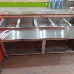 Steam Table With  6 Spaces 