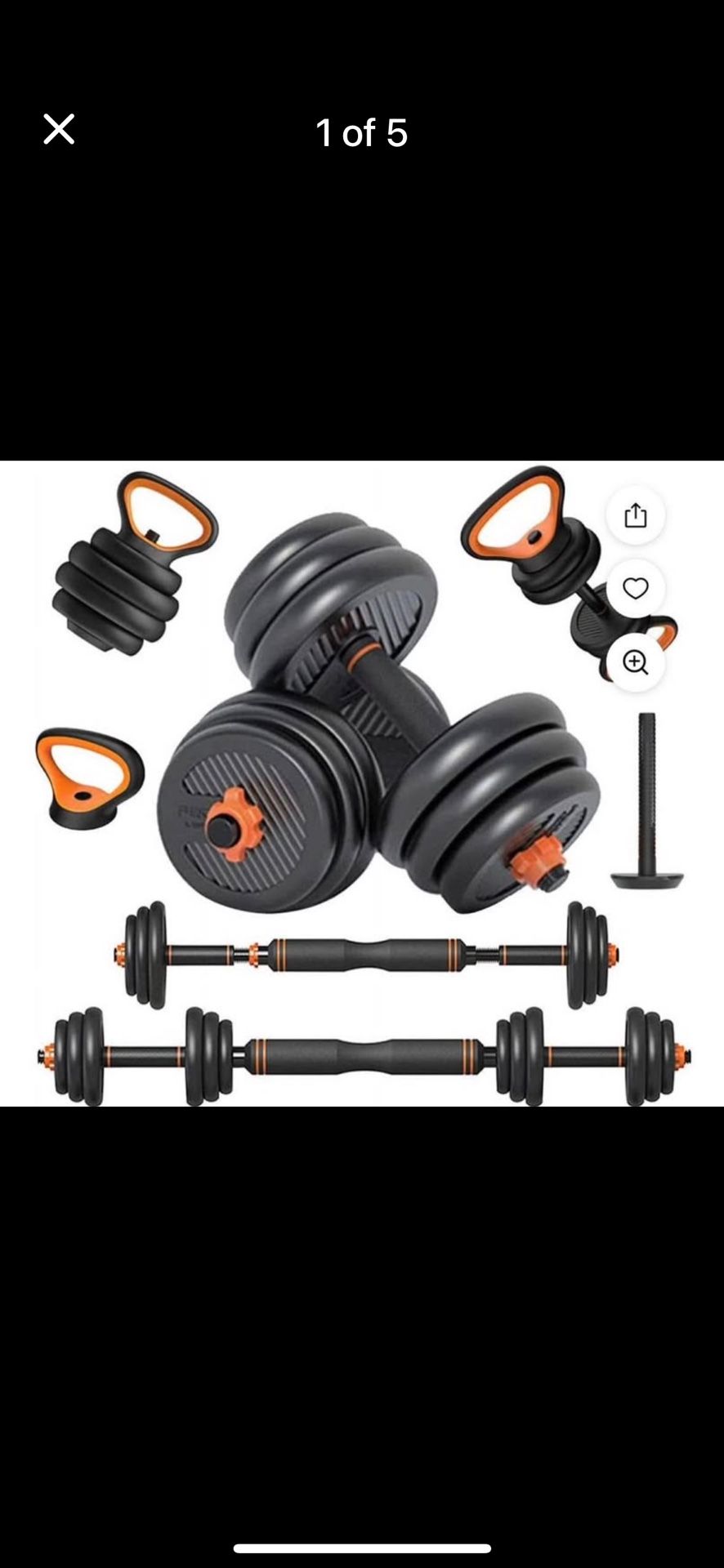 NEW Adjustable Dumbbell Set