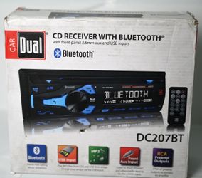 NEW Dual DC207BT Car Stereo CD Player Bluetooth AM/FM Radio USB AUX MP3