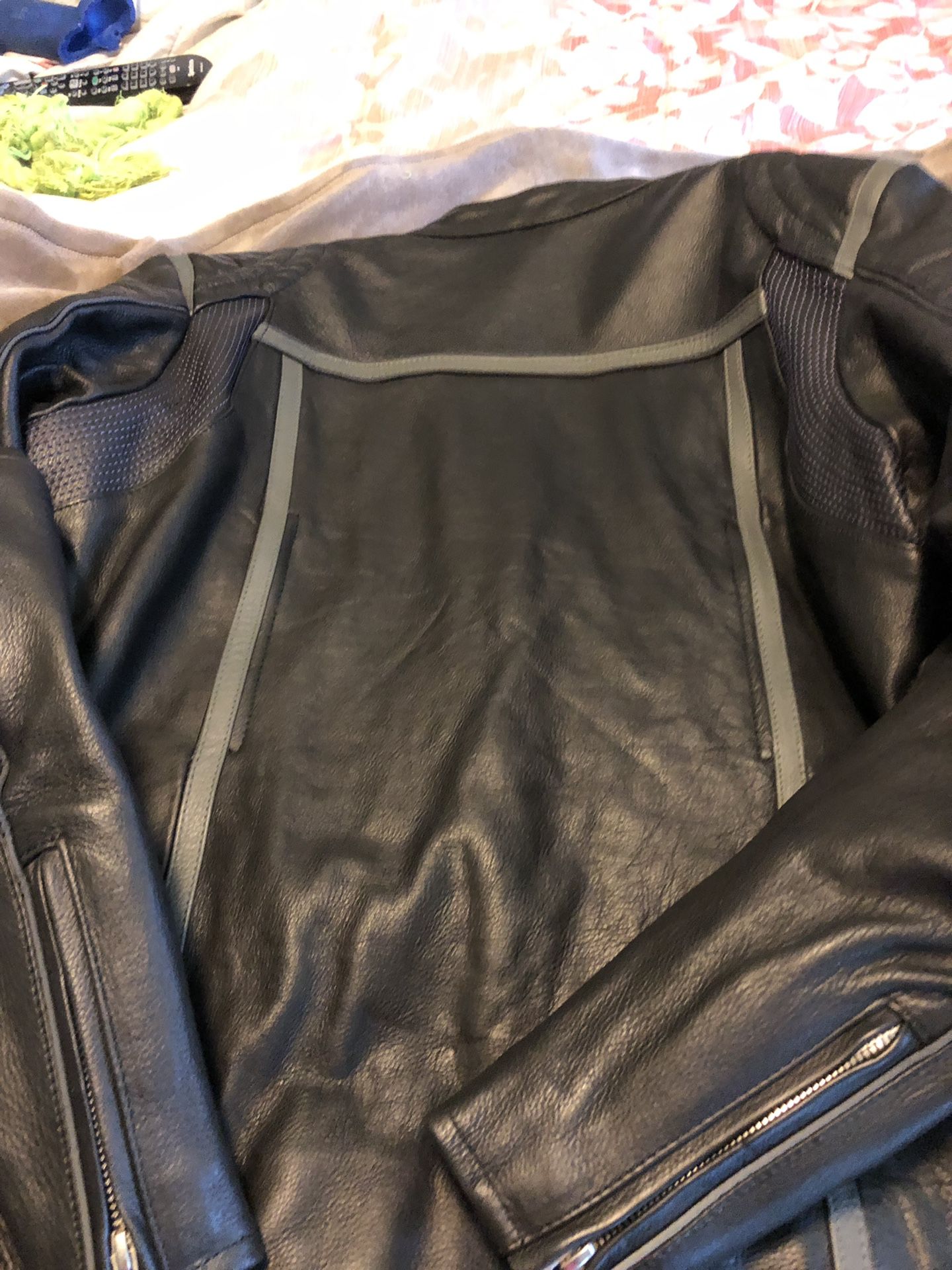 Woman’s XL Leather Motorcycle Jacket