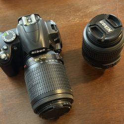 Nikon D3000 Camera + 2 Lenses