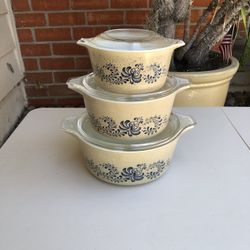 Vintage, Pyrex Homestead Casserole- 6 Pieces