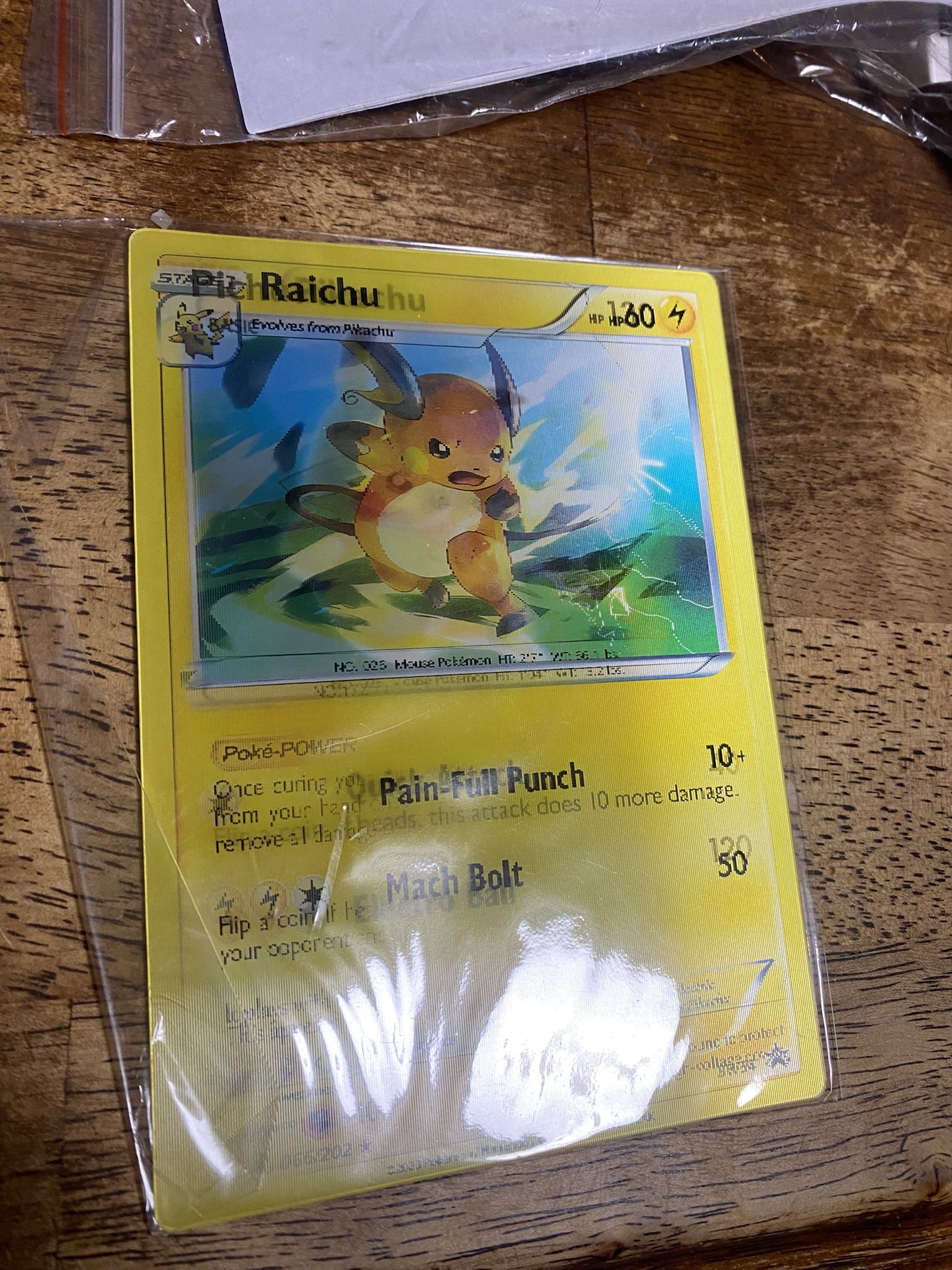Raichu Pichu Pikachu Lenticular Sticker
