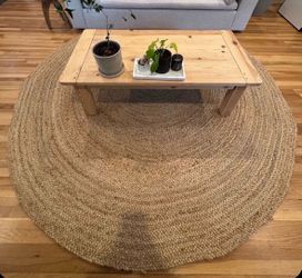 Pottery Barn Round 8’ Jute Rug - color natural