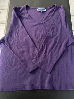 blank purple long sleeve