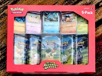 Pokémon TCG Mega Evolution - Ascended Heroes 5-pack Mini Tins *Brand New*