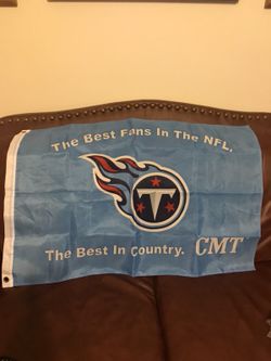 NFL Tennessee Titans Flag Banner 37” X 25” Country Music Television CMT. Brand new best fans in the NFL. The best in country CMT