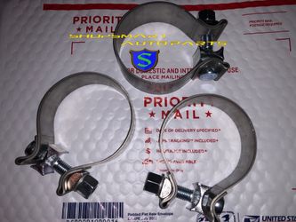 3 x 2.5" Stainless Steel Band Exhaust Clamp Buckle type-powerful Narrow Band Exhaust Clamp Seal Band USA shipping