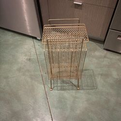 Mid Century Modern Gold Telephone Stand