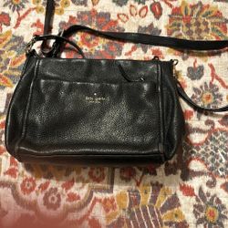 Kate Spade Black Leather Shoulder Bag 