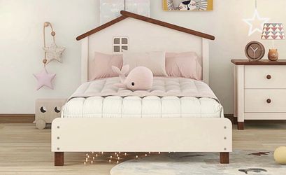 Kids bed frame and mattress