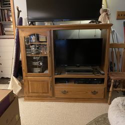 Tv Stand  With Plenty Of Storage / Cabinets