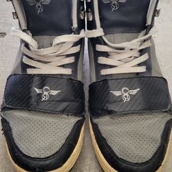 Stylish men black shoes size 11