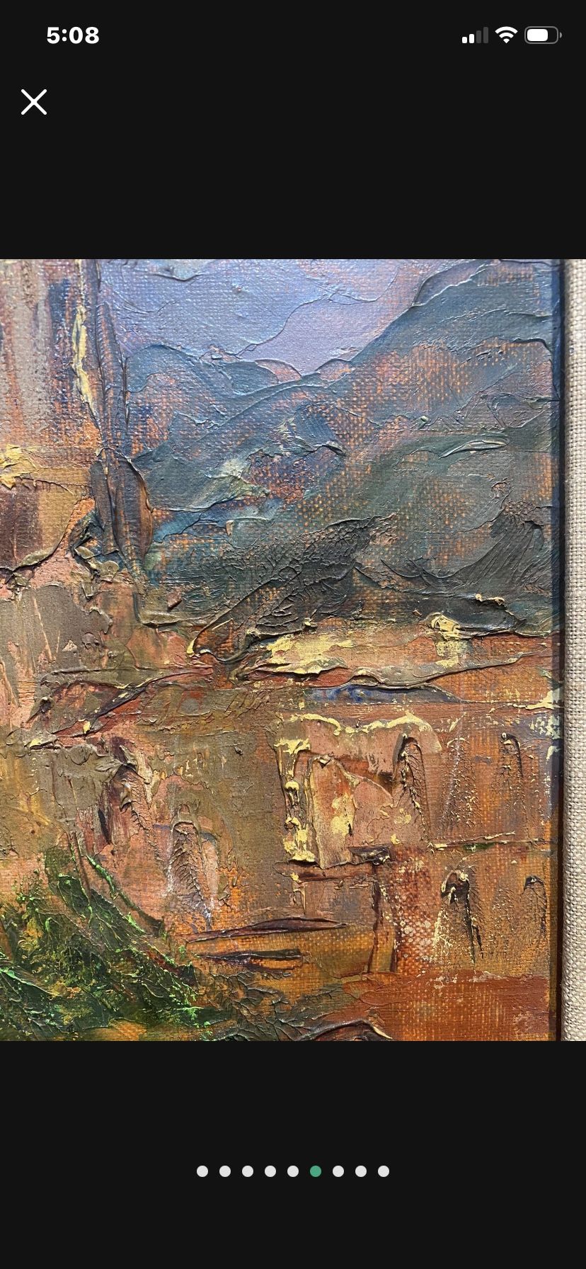 Mid-Century Oil On Board Signed 28 X 23
