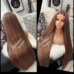 Human Hair Blended Lace Front Wig 