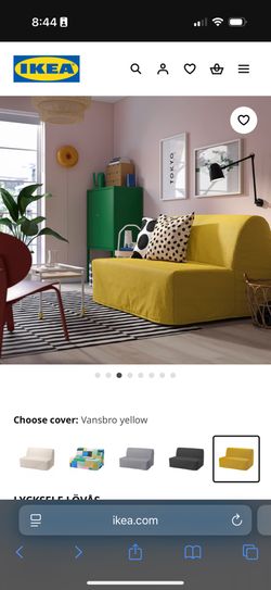 Teal IKEA LYCKSELE LÖVÅS Sleeper sofa