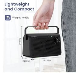 Tosima TV-9000 Wireless TV Speaker,Portable TV Speaker 1000mAh Rechargable Battery,Compatible with All Audio Devices