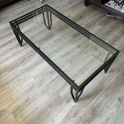 4 Foot Glass Coffee Table 
