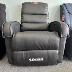 San Francisco 49ers Faux Leather Recliner Brand New In The Box (NFL Officially Licensed) Retails For $699!